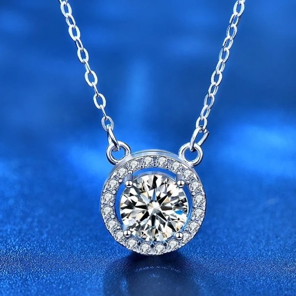 Certified 1ct. t.w. Diamond Brilliant Cut Round Necklace - Picture 5 of 16